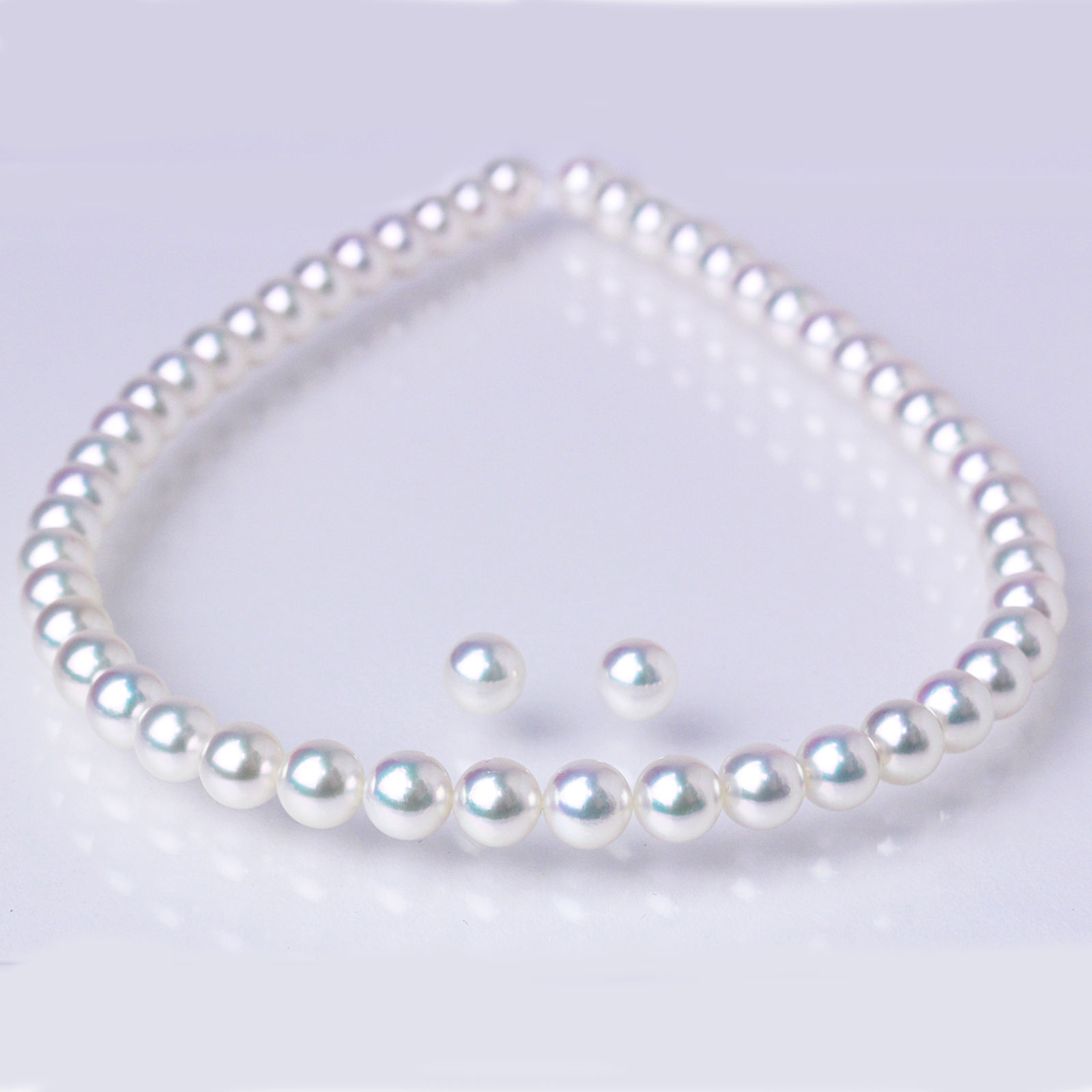 小さい丸真珠 ネジ纏い ネックレス ホワイト 艶々 綺麗 美しい Yahoo