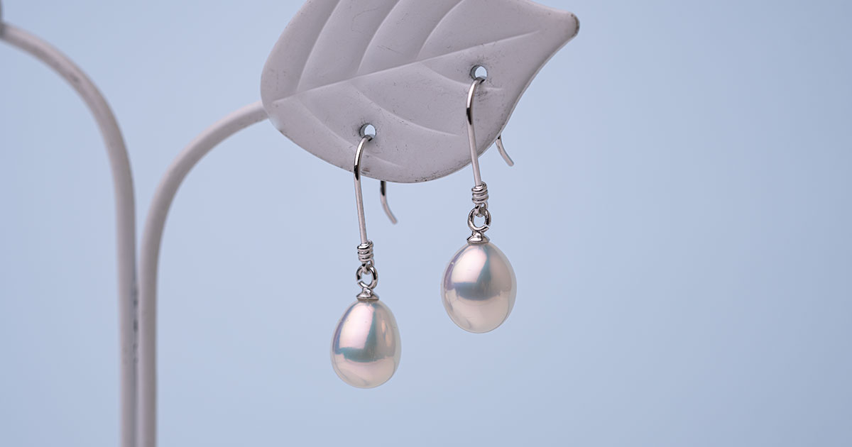 SALE】マリベル ドロップ グレーパール ピアス ピアス CHAN LUU